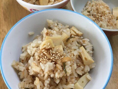 麺つゆで☆簡単タケノコごはん